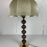 Midcentury Scandinavian brass cocoon mushroom lamp, Borens, Sweden 1960s