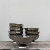 8 stainless steel bowls from the 1970s