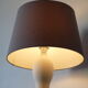 Lampe à poser en céramique blanche - manufacture de Lunéville