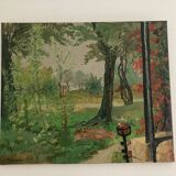 Toile signée
