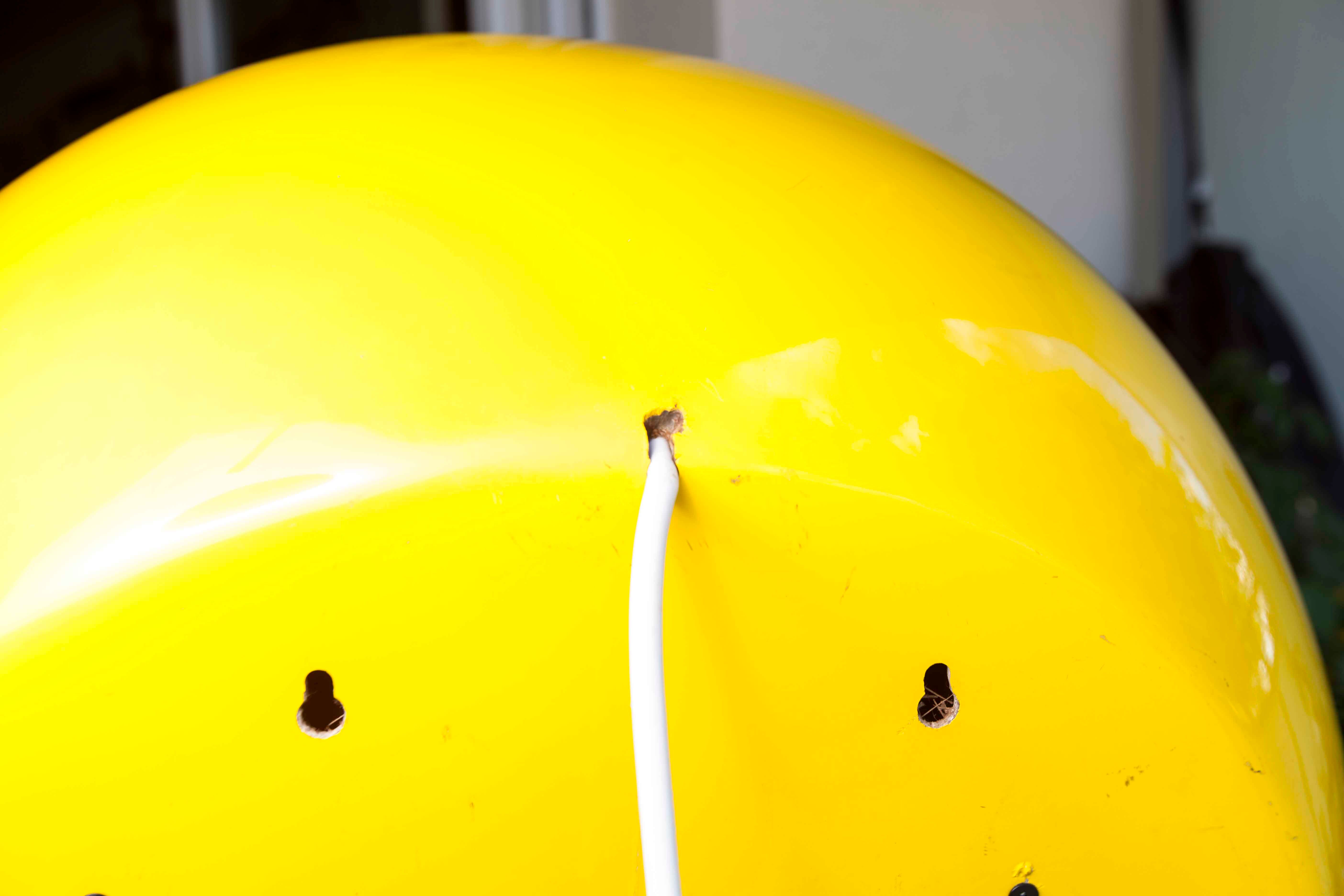 1970 fiberglass telephone booth with light