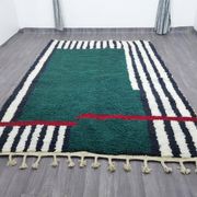 Magnifique tapis berbère vert décoré 200/300cm