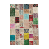 Tapis patchwork turc fait à la main 210 cm x 300 cm