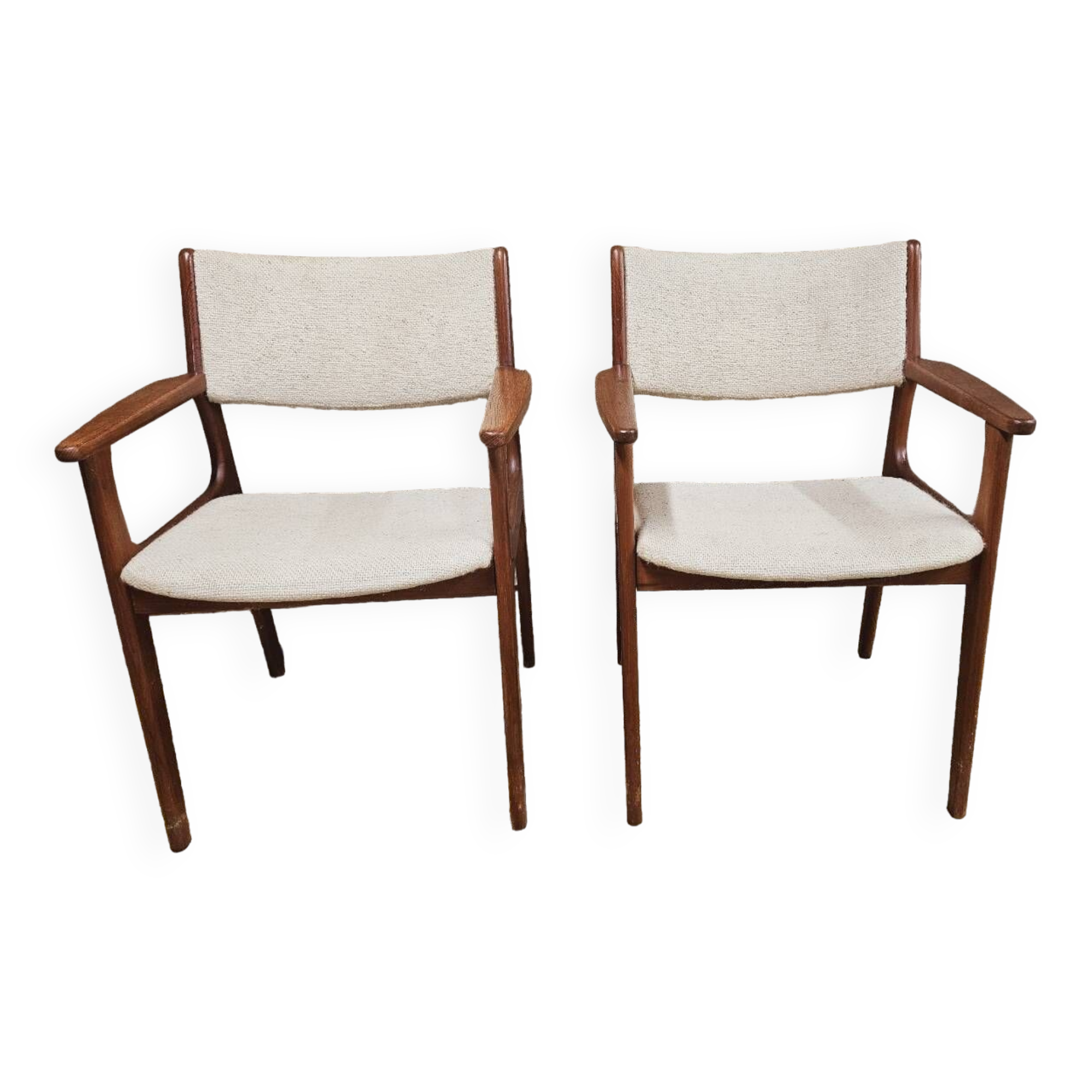Pair of Scandinavian teak armchairs by Kurt Østervig, Denmark 1960