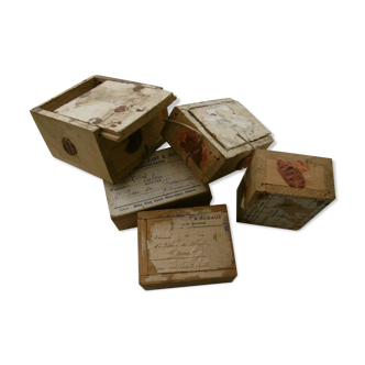 Old boxes postal transport
