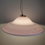 Pink Murano swirl pendant light
