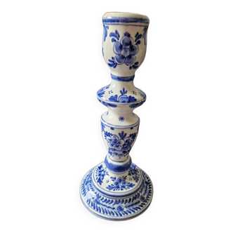 Delft porcelain candle holder