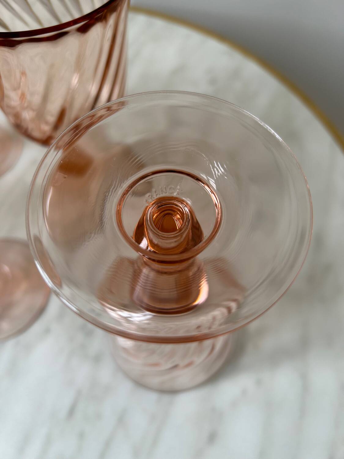 Set of 8 Rosaline Luminarc water glasses