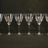 6 wine / port glasses in Baccarat cut crystal? 1930s