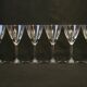 6 wine / port glasses in Baccarat cut crystal? 1930s