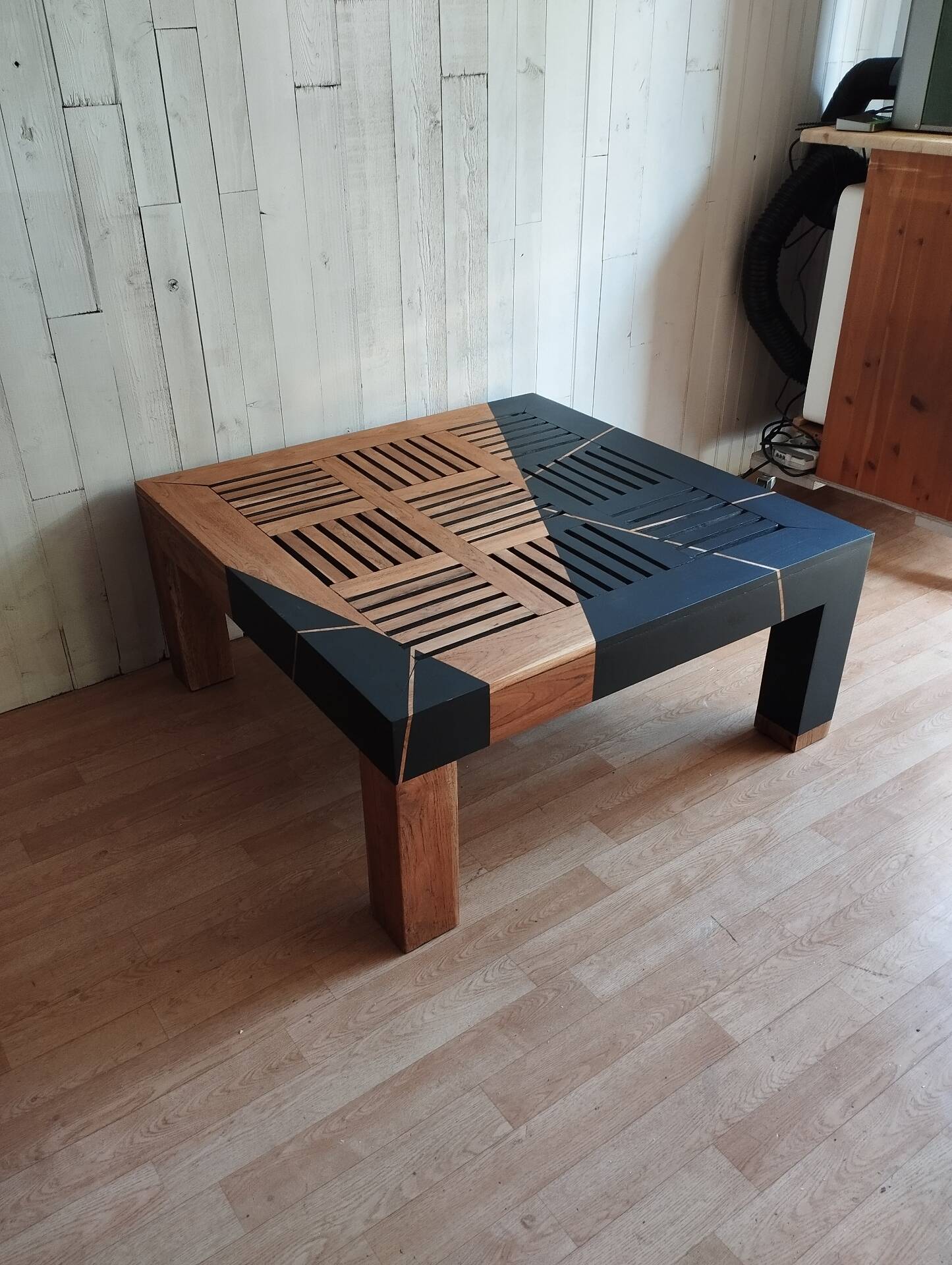 Table basse teck massif