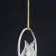 Charming Transparent Art Decò Barovier e Toso Pendant Light Murano Glass, 1940s