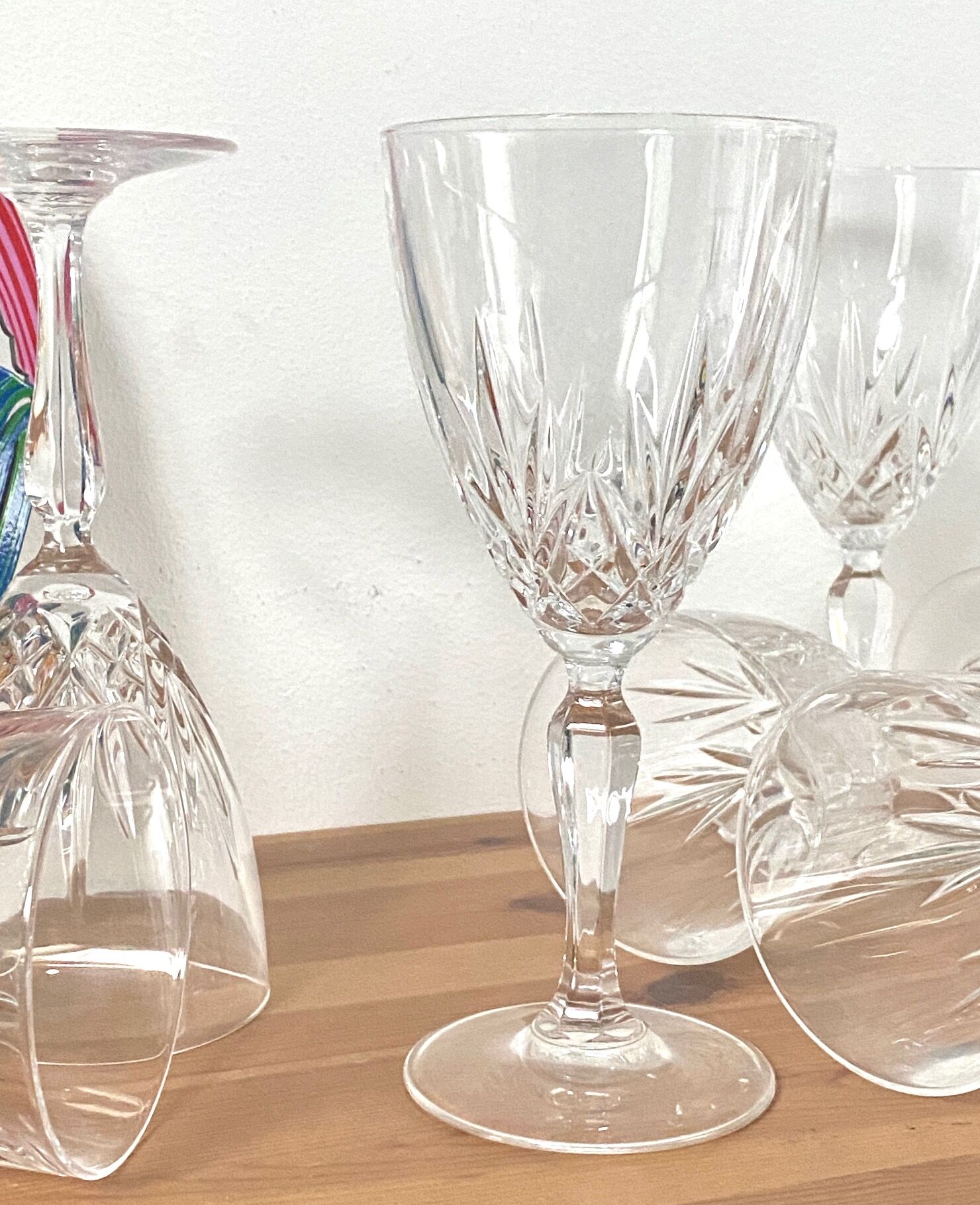 Service of 6 crystal glasses