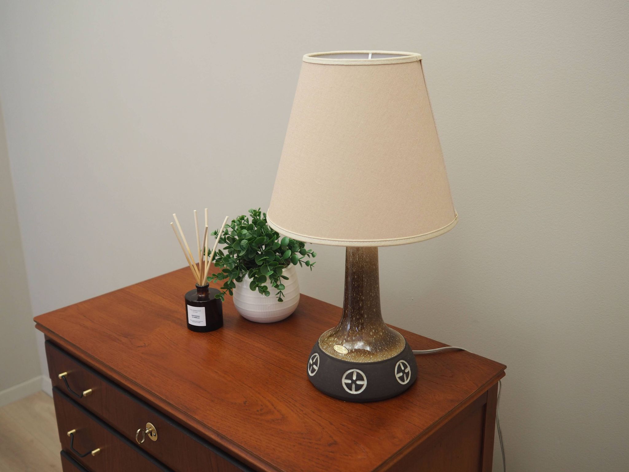 Bedside lamp, Danish design, 1960s, production: Frank Keramik