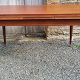 Wooden table, with extensions, vintage, 50s