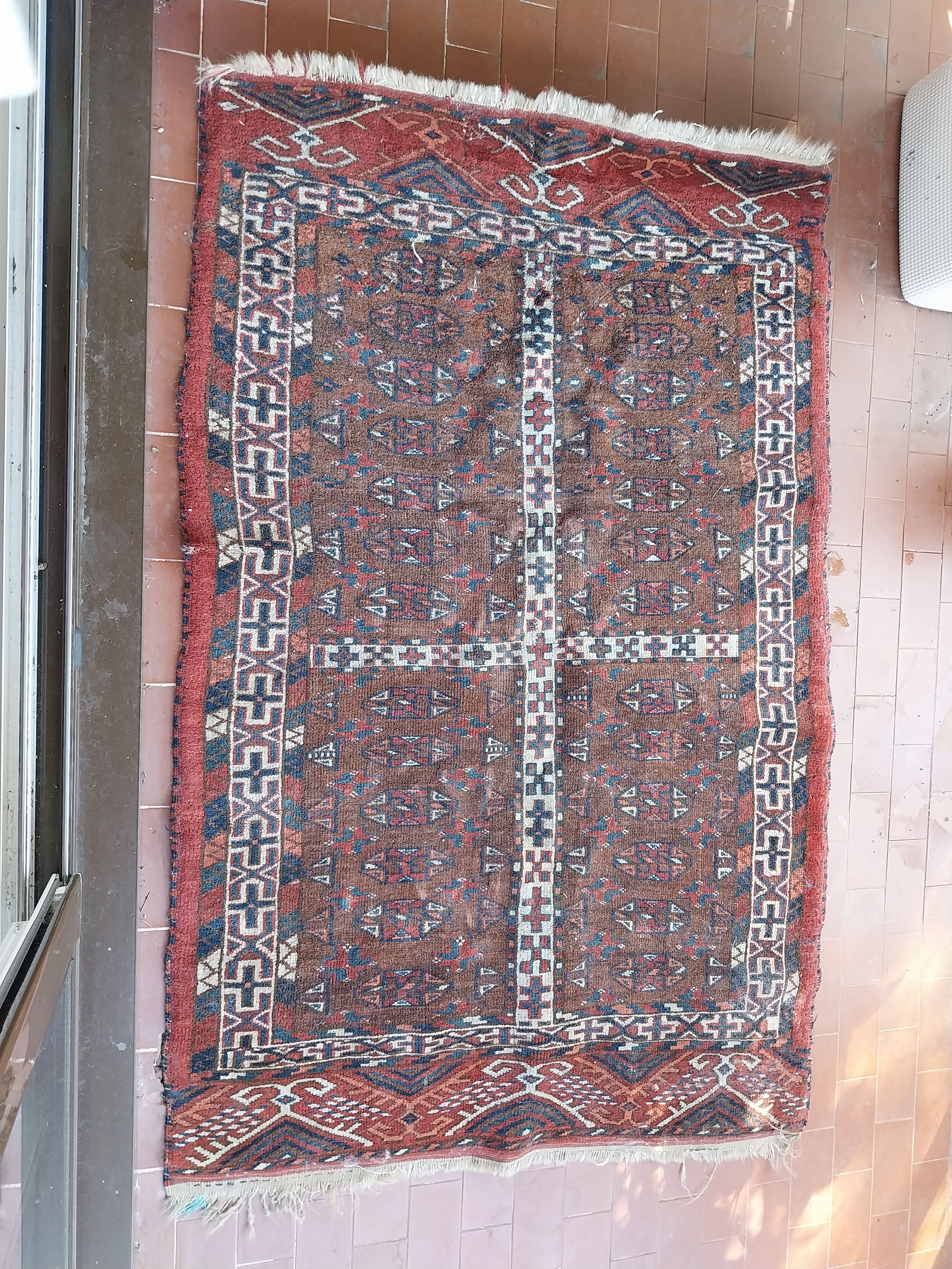 Hand woven bouchara rug