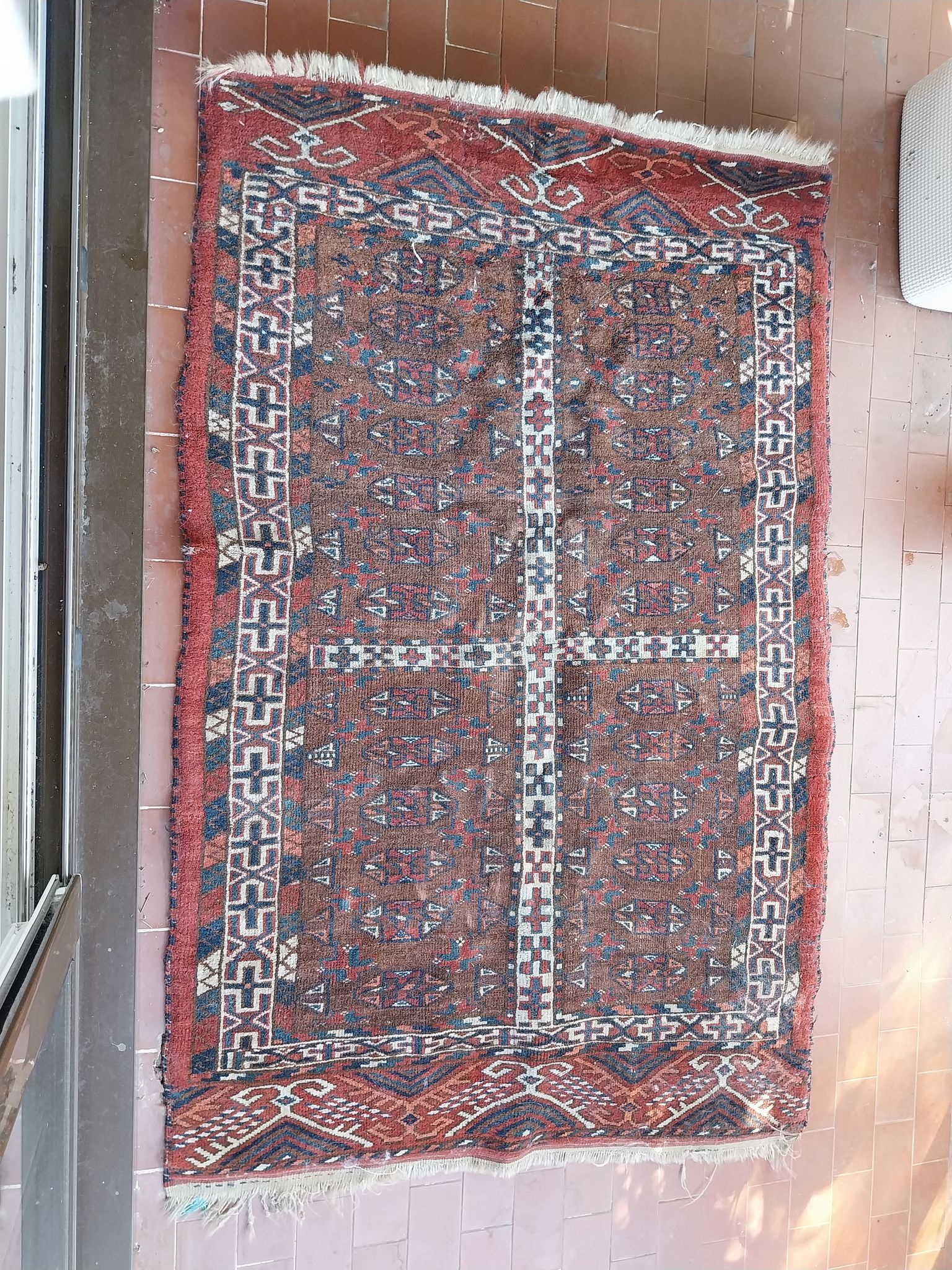Hand woven bouchara rug