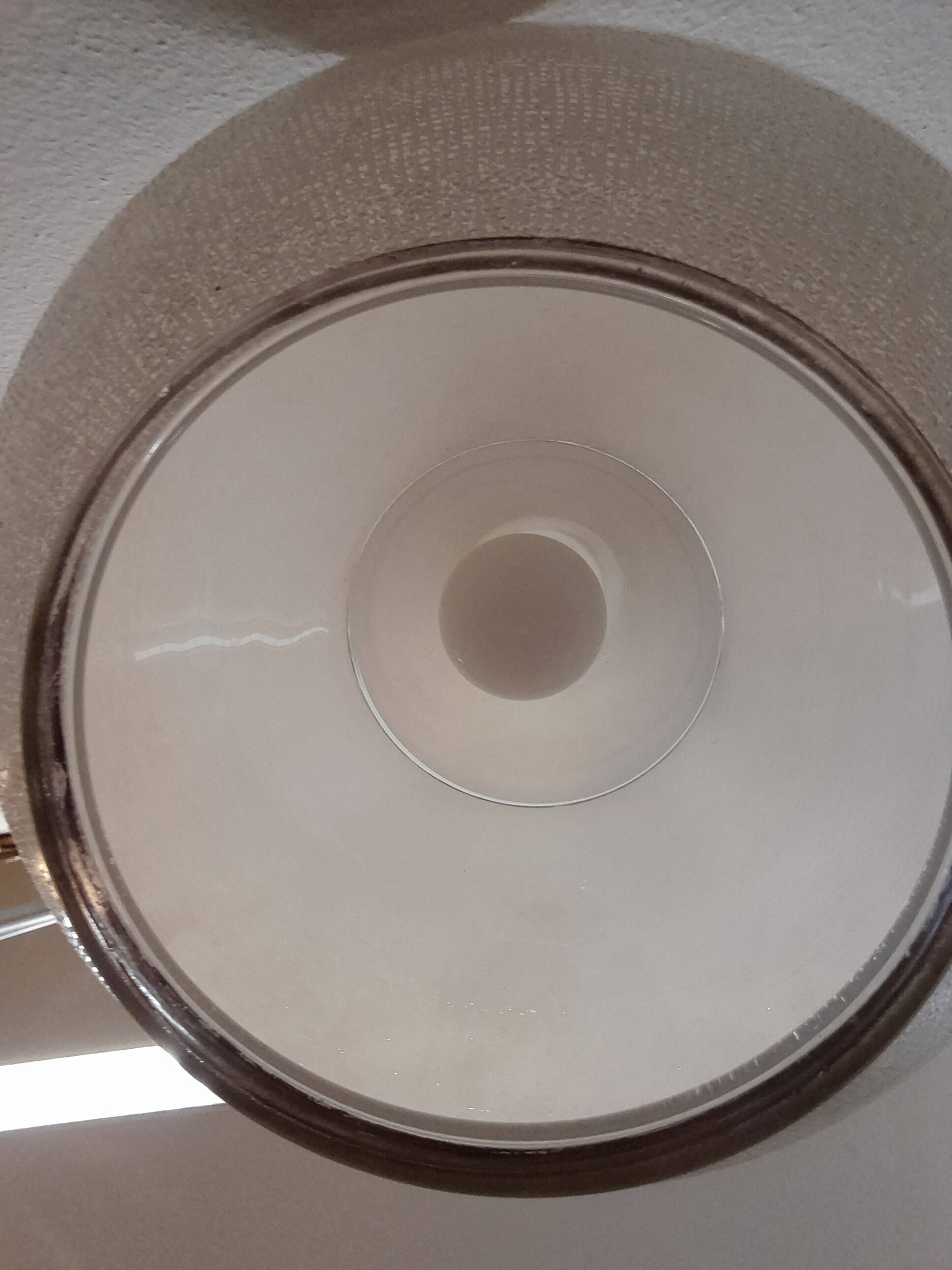 Space age glass UFO pendant light 1970