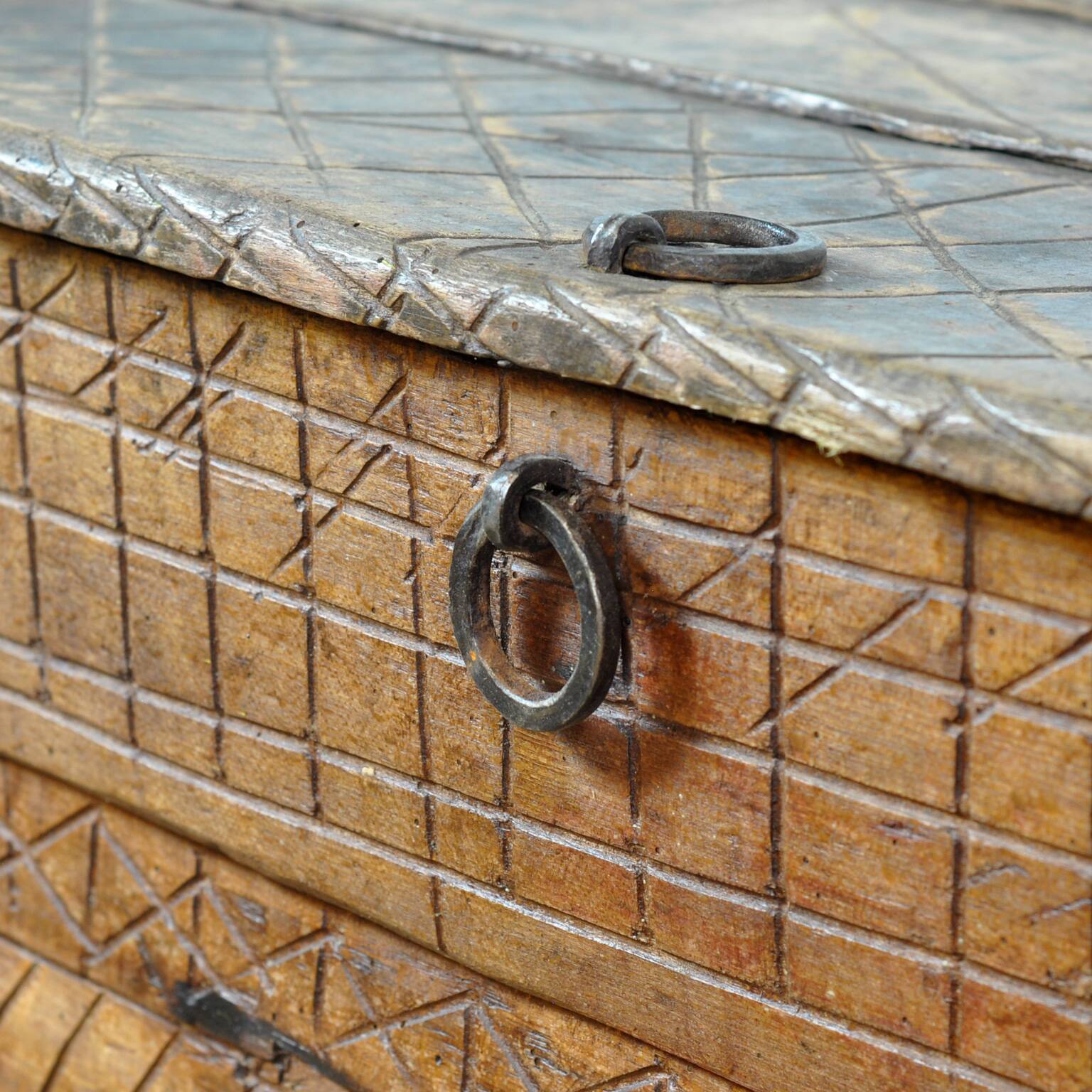 Antique shepherd's chest, 1880s