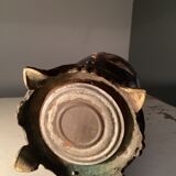 Old animal barbotine lamp base
