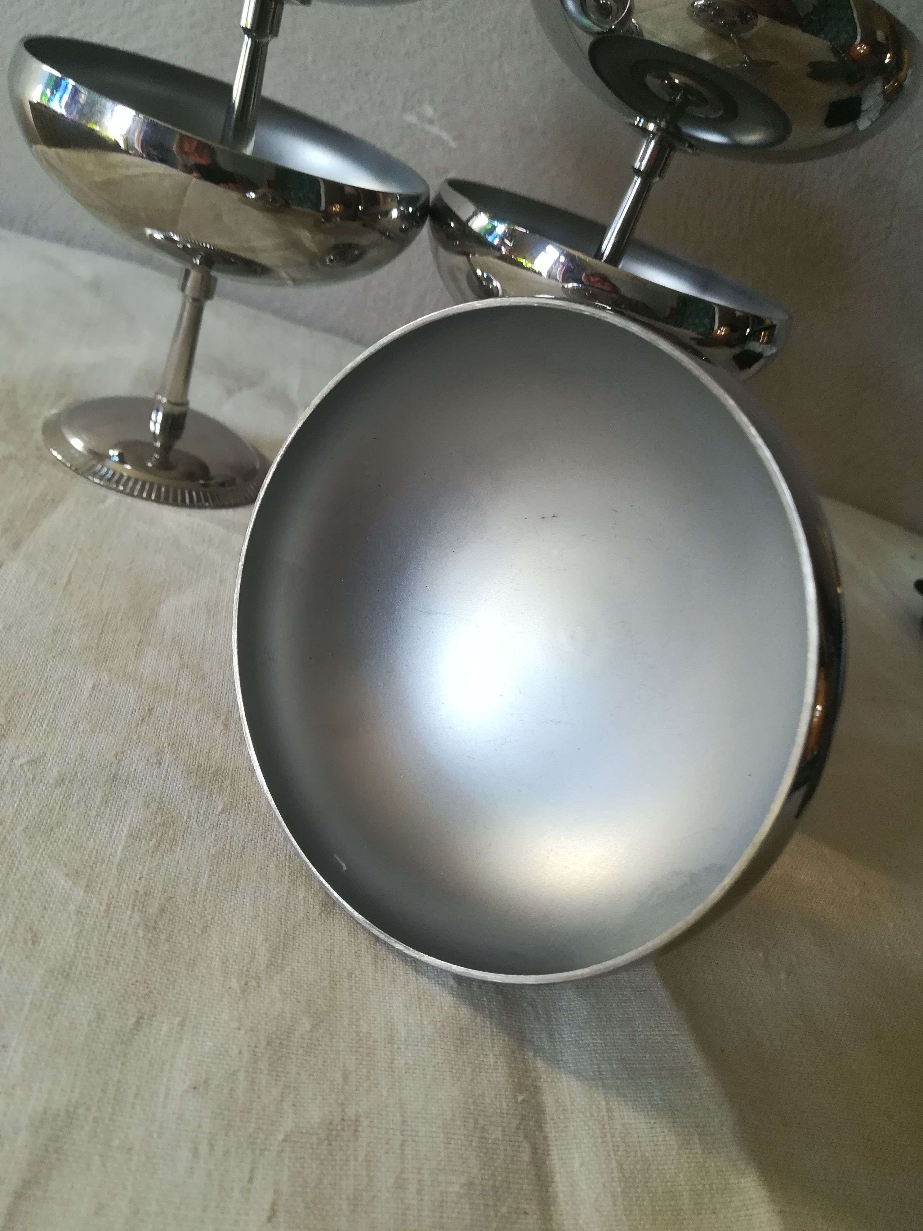 6 dessert cups in stainless steel