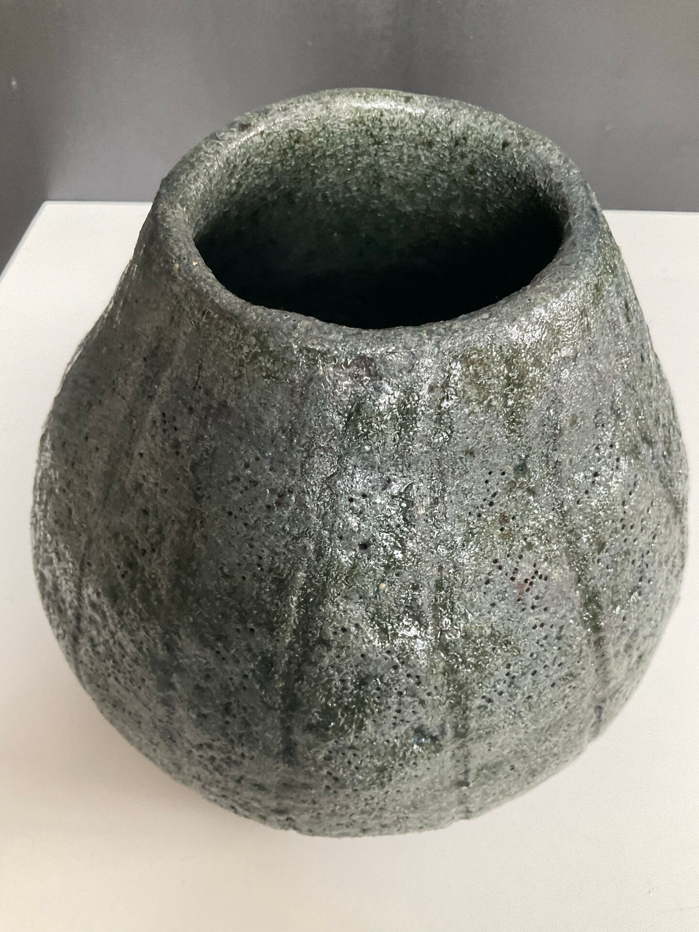 Vintage brutalist ceramic vase