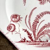 Medium ironstone dish Clairefontaine, "Indiana" service.