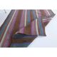 Vintage Turkish Hand-Knotted Wool Cotton Purple Kilim Area Rug 140x160