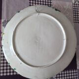 Barbotine earthenware crab plate