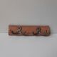 Vintage coat rack aluminum and wood
