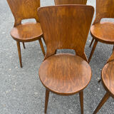 Suite of 6 Baumann chairs Dove model