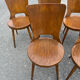 Suite of 6 Baumann chairs Dove model