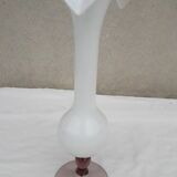 White pedestal vase
