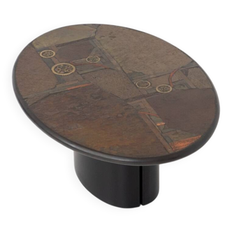 Table basse brutaliste par C. Kneip