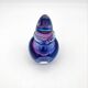 Murano Sommerso Perfume Bottle Signed with Polished Glass Faces 19cm