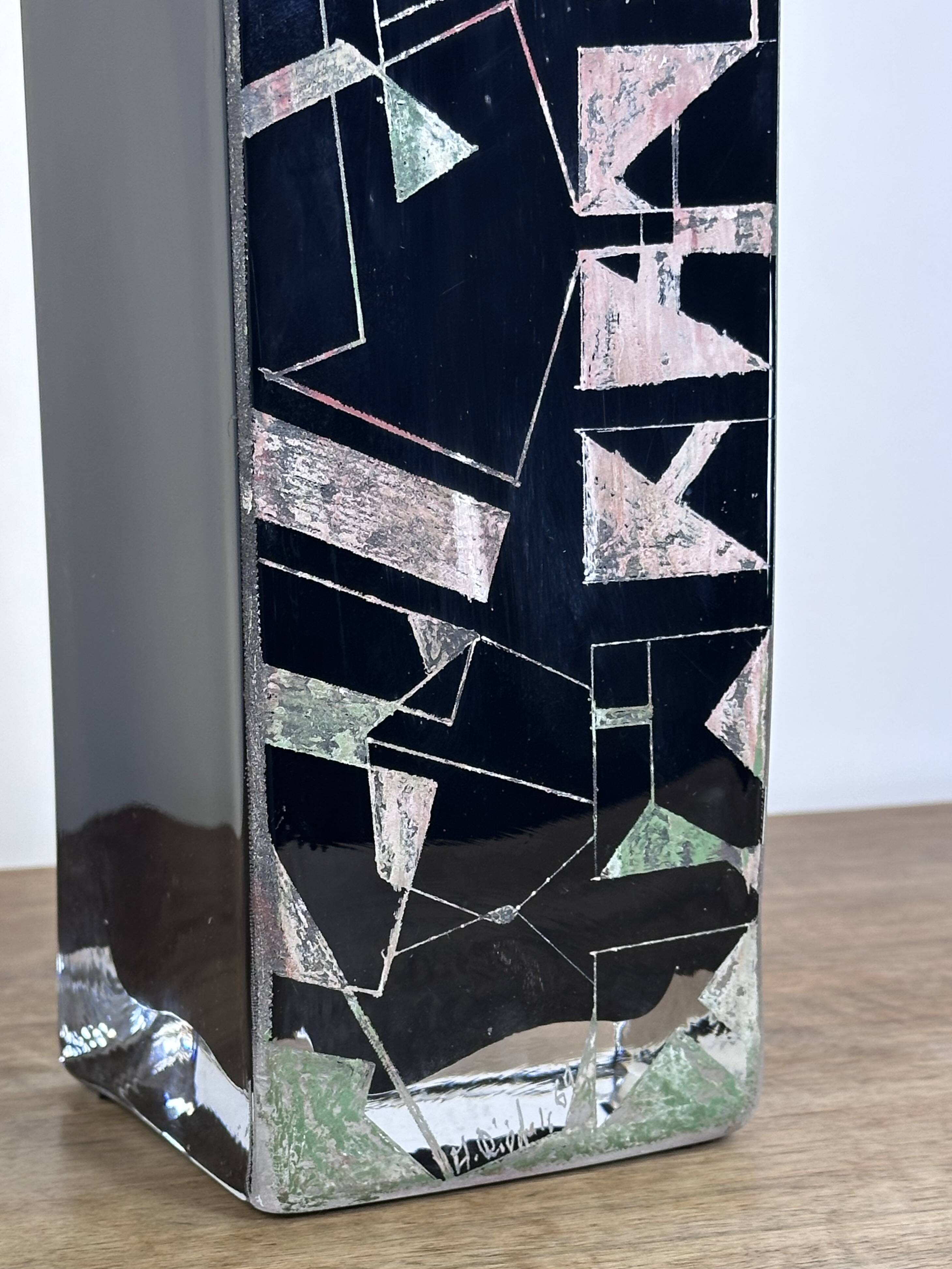 Anatole Riecke Cubist vase 1969 height 70cm