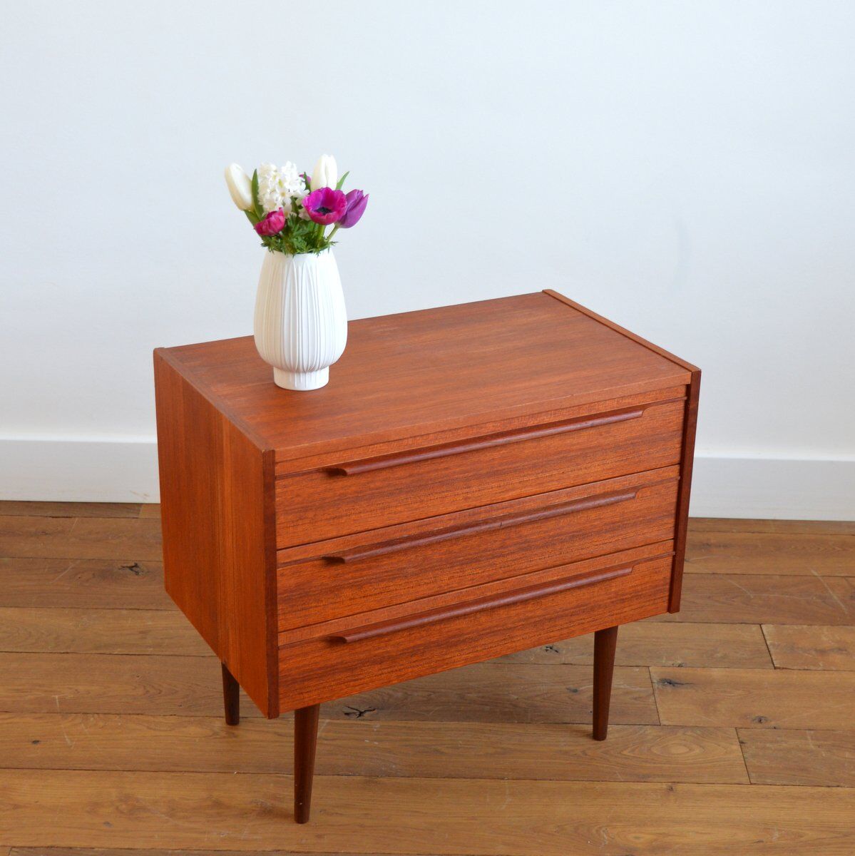 Commode scandinave teck vintage 1960s