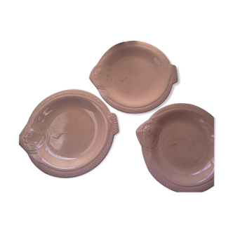 Flat fish plates - Manufacture de Longwy