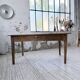 Farm table with tapered legs, cherry wood, 150 cm