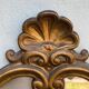 Baroque mirror in gilded wood from the 1960s – 65.5 x 42 cm – 2.5 kg