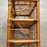 Wicker rattan shelf
