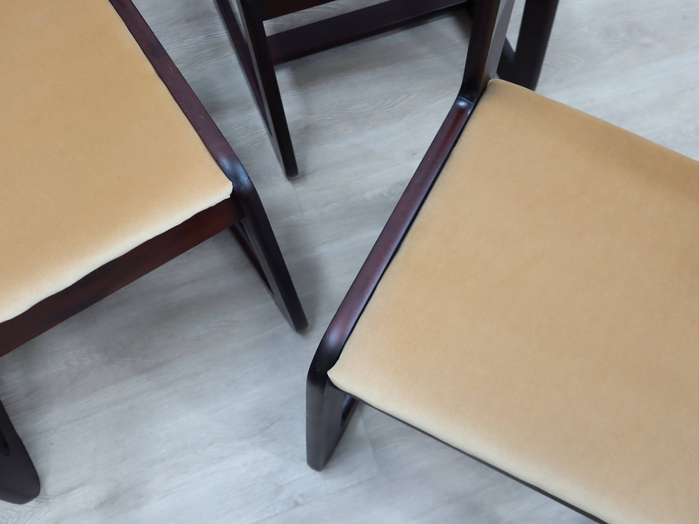 Set of 6 dining chairs Mario Sabot, Italy 1970s
