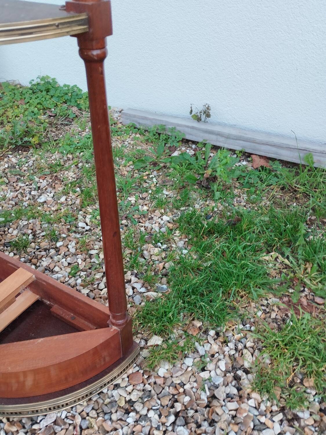 Console en bois style louis XVI
