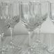 5 Vintage Cut Thick Glass Shot Glasses