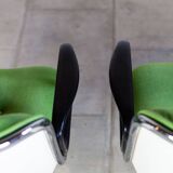 Green executive armchair by Charles Pollock for Knoll, 1960