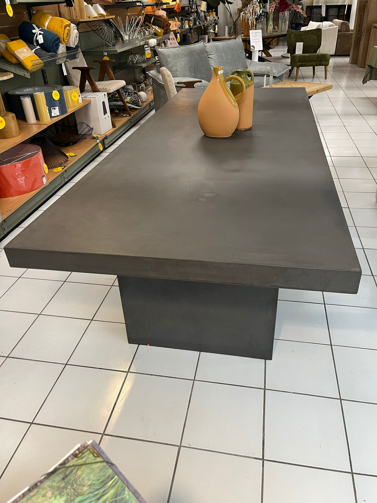 Micro-cement dining table
