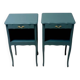 Pair of antique bedside tables