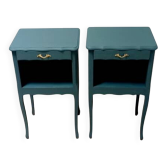 Pair of antique bedside tables