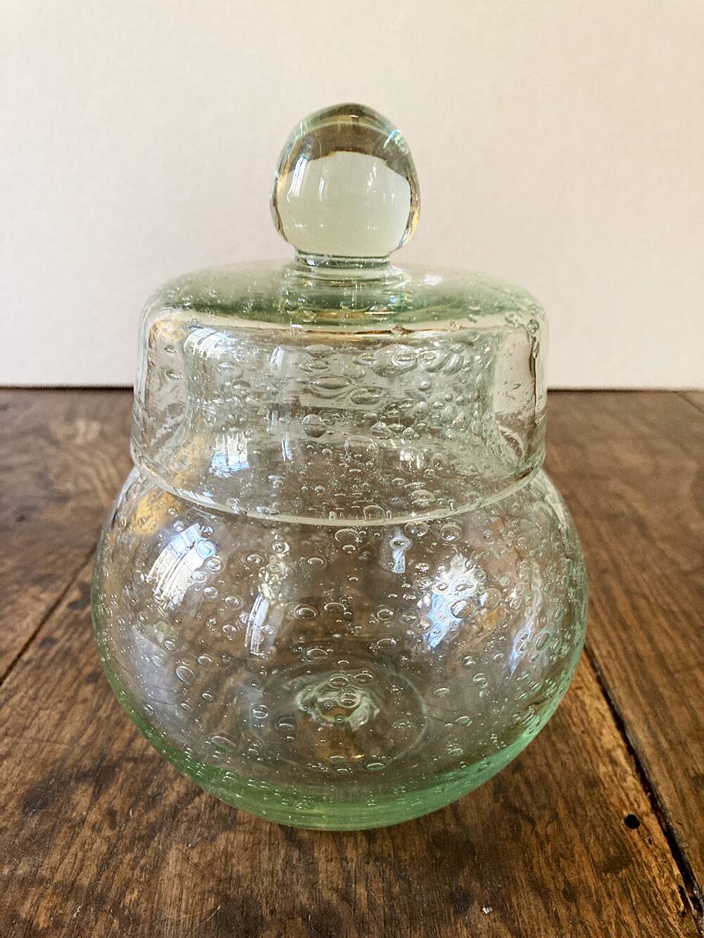 Bocal en verre bullé de Biot, ca. 1980
