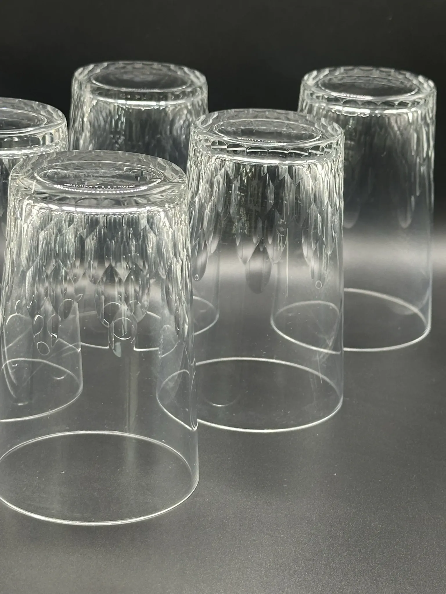 Baccarat - 6 crystal Richelieu goblets
